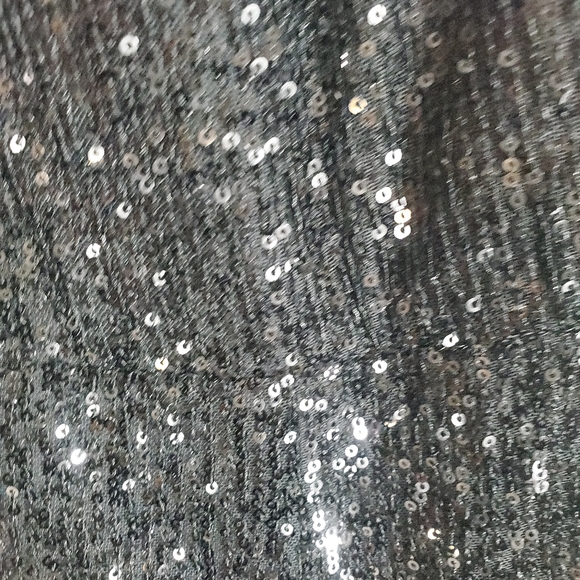 $398 La Femme Women's Size 18W Black Sleeveless Wide Leg Sequin Jumpsuit New - Picture 7 of 7